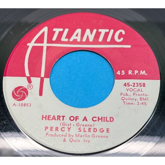 Percy Sledge It Tears Me Up / Heart of a Child 45 Northern Soul Promo Atlantic - Picture 2 of 4